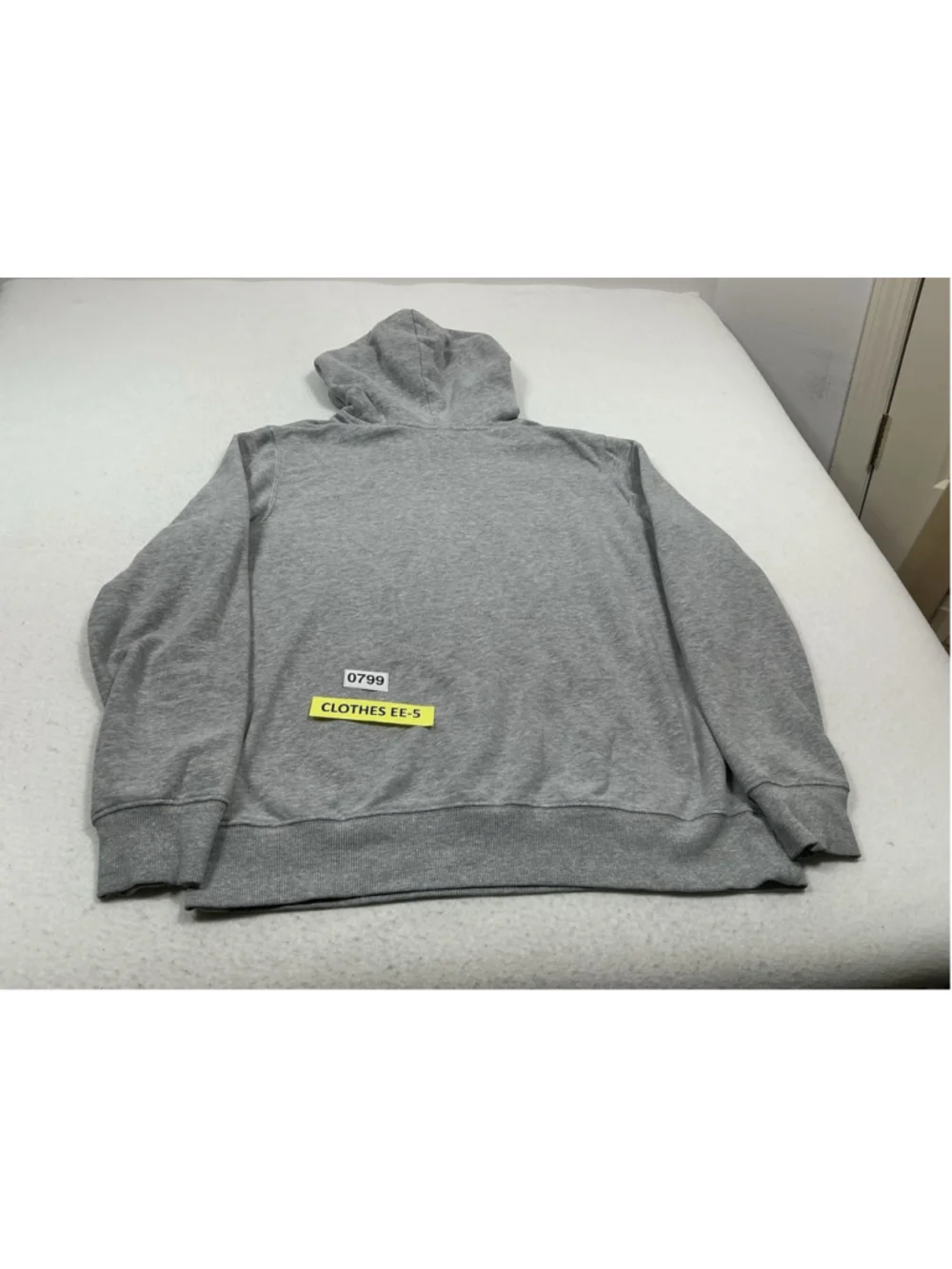 The North Face Mens Gray Fleece Pullover Hoodie Logo Graphic Pockets L